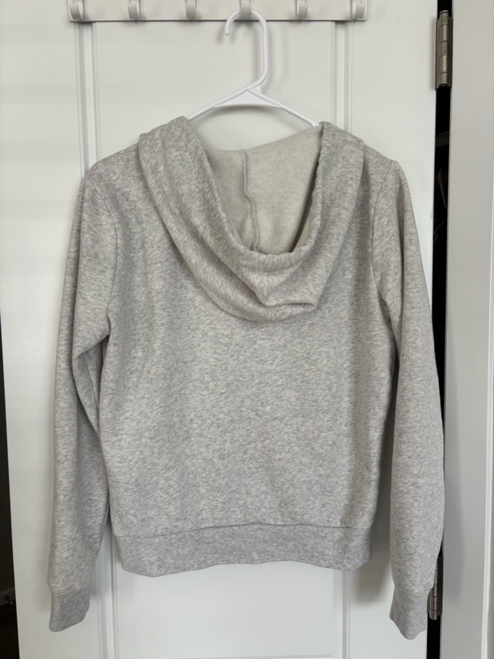 PINK Gray Fleece Zip Up Jacket - Picture 3 of 5